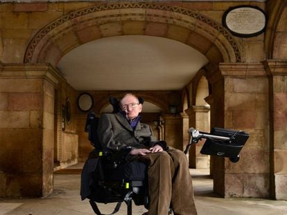 El profesor Stephen Hawking en Cambridge en 2013. 
