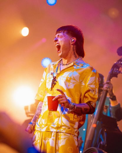 Peso pluma, durante una de sus presentaciones.