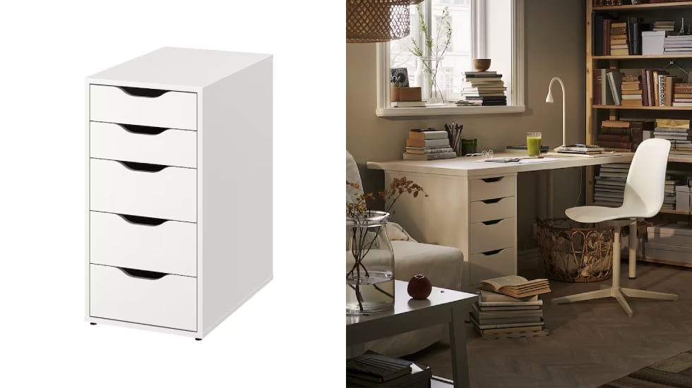 Todo en orden con estas cajoneras para escritorio de Ikea Escaparate