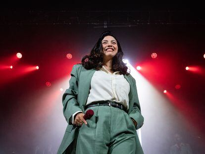 La cantante chilena Mon Laferte, durante un concierto en Madrid (España), el 5 de septiembre de 2022.