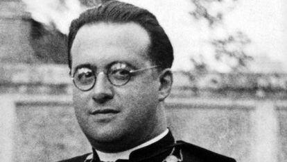 Foto del sacerdote, físico y matemático belga, Georges Lemaître.