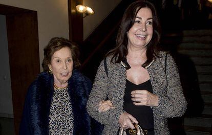 Carmen Franco Polo y su hija mayor Carmen Martínez-Bordiú, el pasado mes de febrero.