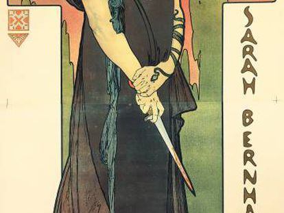 Cartel de Alphonse Mucha para la obra 'Medea', interpretada por Sarah Bernhardt.