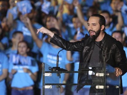 Nayib Bukele, candidato presidencial de El Salvador.