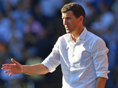 Javi Gracia, durante un partido del Watford. 