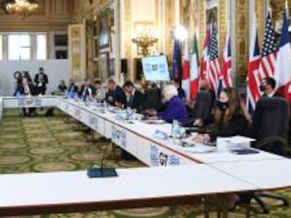 Los ministros de Finanzas del G7 se reunieron en Lancaster House en Londres.