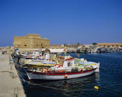 Puerto de Pafos, al sur de Chipre.