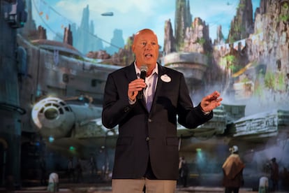 Disney CEO Bob Chapek unveils a 'Star Wars' theme park in Florida in 2017.
