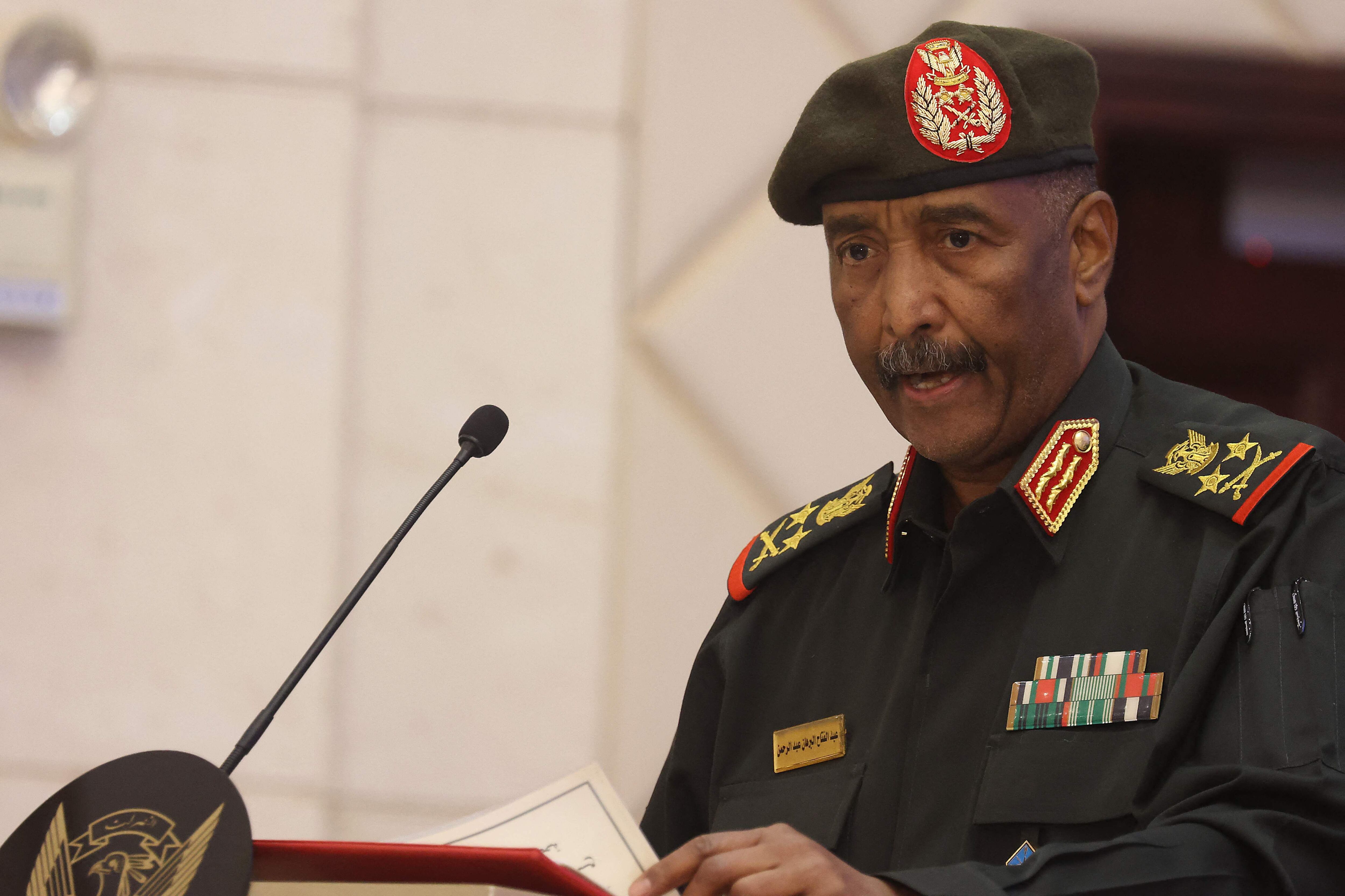 El presidente de Sudán, el general Abdelfatá al Burhan, en una imagen del 5 de diciembre de 2022. 