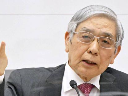El gobernador del Banco de Japón, Haruhiko Kuroda 