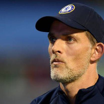 ZAGREB, CROATIA - SEPTEMBER 06: Thomas Tuchel, Manager of Chelsea looks on during the UEFA Champions League group E match between Dinamo Zagreb and Chelsea FC at Stadion Maksimir on September 06, 2022 in Zagreb, Croatia. (Photo by Jurij Kodrun/Getty Images)