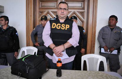 Javier Duarte, antes de ser extraditado a México.