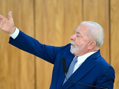 El presidente de Brasil, Lula da Silva, durante un evento en Brasilia.