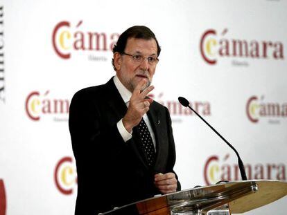 Mariano Rajoy a la Cambra de Comerç d'Almeria.