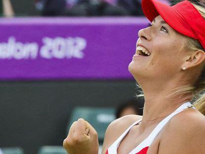 Sharapova celebra su victoria ante Kilirenko.
