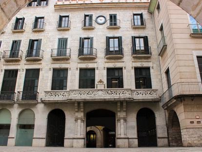 Façana de l'Ajuntament de Girona, en una imatge cedida per la institució.