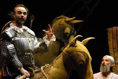 Un momento de Don Quijote, que inauguró ayer las Jornadas de Teatro del Siglo de Oro de Almería
