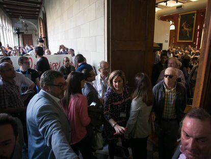 Acte d'homenatge a Cervantes a la UB el passat 7 de juny.