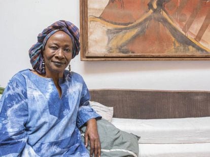 Aminata Traoré, en su casa de Bamako, en Malí.