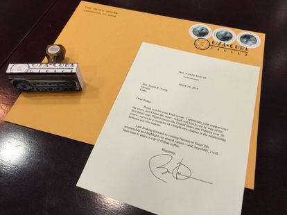 La carta de Obama