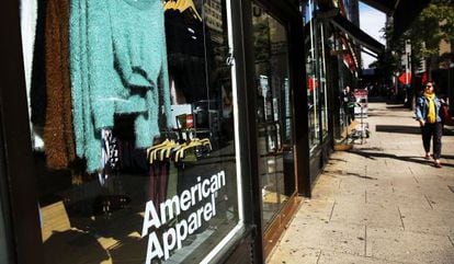 American Apparel, que se ha declarado en bancarrota.