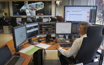 Centro de control de renovables del grupo Acciona en Navarra.