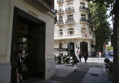 Una tienda de Zara en la calle Serrano de Madrid