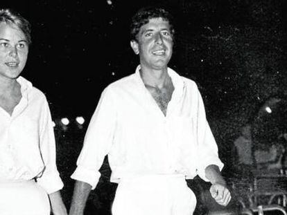 Marianne Ihle y Leonard Cohen, en otro fotograma del documental.