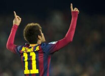 El delantero brasileño del FC Barcelona Neymar Jr