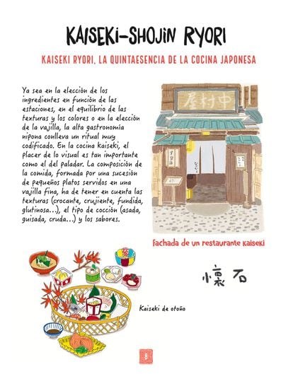 Interior del libro La cocina japonesa ilustrada (Editorial Col&Col).
