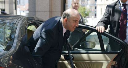 El ministro de Finanzas francés, Pierre Moscovici, en Bruselas.
