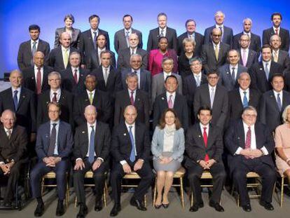Los ministros de Finanzas de los pa&iacute;ses del G-20 y los gobernadores de los bancos centrales.