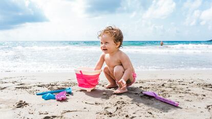 Regadera de playa para bebé