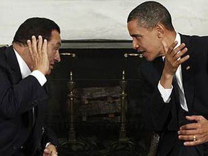 El presidente Barack Obama recibe a su homólogo egipcio en la Casa Blanca