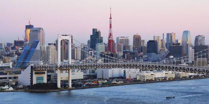 Vista panorámica de Tokio.