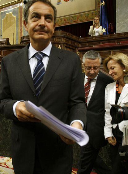 Zapatero, en la sesión de control al Gobierno.