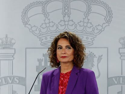 La ministra de Hacienda y portavoz del Gobierno, María Jesús Montero.