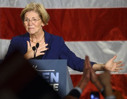 Elizabeth Warren, la gran dama de la izquierda norteamericana.