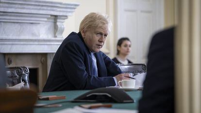 Kenneth Branagh, como Boris Johnson en 'Thie England'.