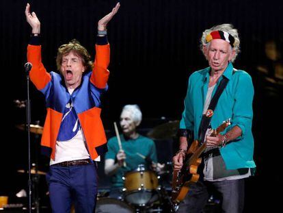 Els Rolling Stones, en un concert a Califòrnia el 2016.