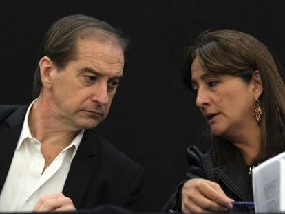 Carlos Beristain y Ángela Buitrago en el museo Memoria y Tolerancia.