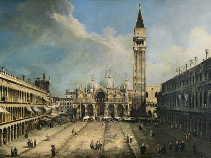 'La plaza de San Marcos en Venecia', de Canaletto (1723-24).