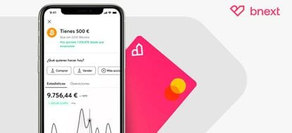 Aplicación para el móvil de Bnext.