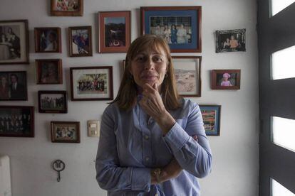 Tatiana Clouthier, en su casa en Monterrey, el pasado marzo.