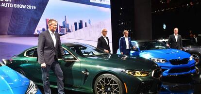Un evento de presentación de coches de BMW.