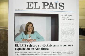 Díaz, en la exposición de EL PAÍS.