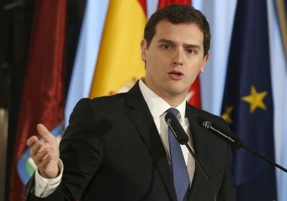 El l&iacute;der de Ciudadanos, Albert Rivera.