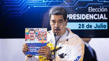 The president of Venezuela, Nicolás Maduro, on Monday.