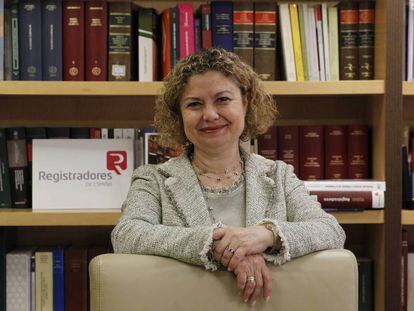 María Emilia Adán, decana del Colegio de Registradores.