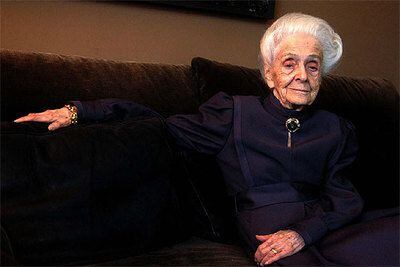 Rita Levi-Montalcini, en su casa de Roma.